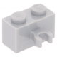 LEGO kocka 1x2 egyik oldalán fogóval, világosszürke (30237b)
